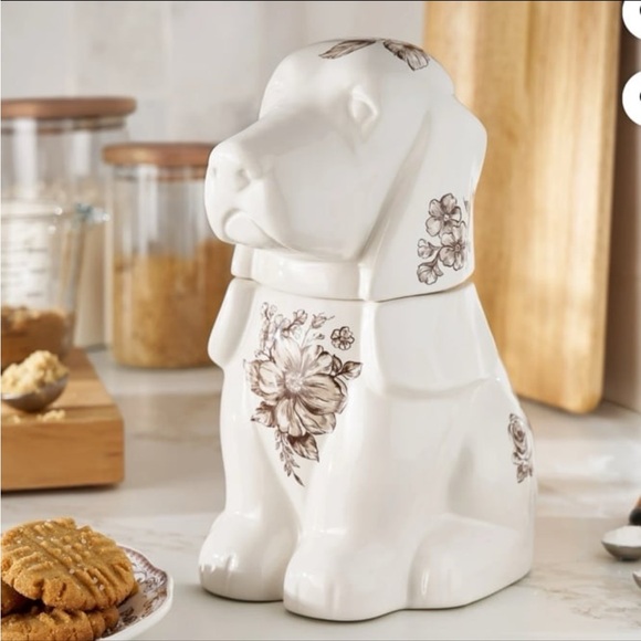 The Pioneer Woman Agatha Stoneware Charlie Cookie Jar Brown 11